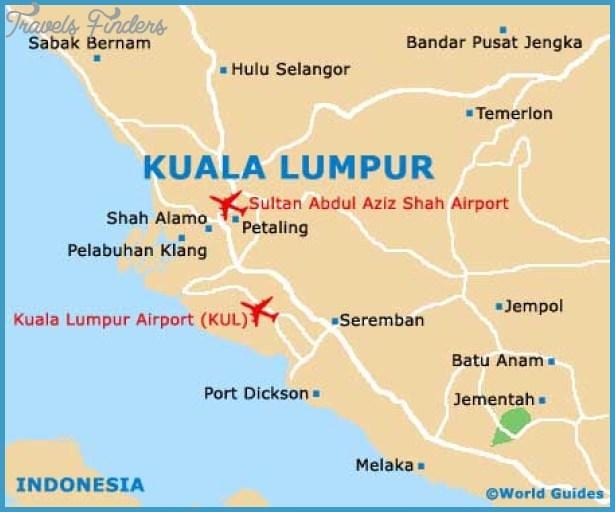 吉隆坡(KL)的机场地图